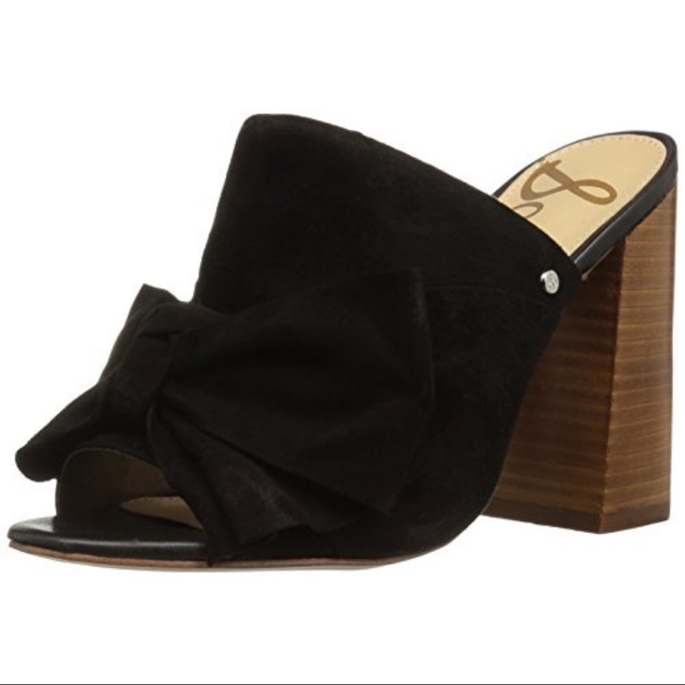 BRAND NEW Sam Edelman Yumi Black Suede Sandal Size 9.5